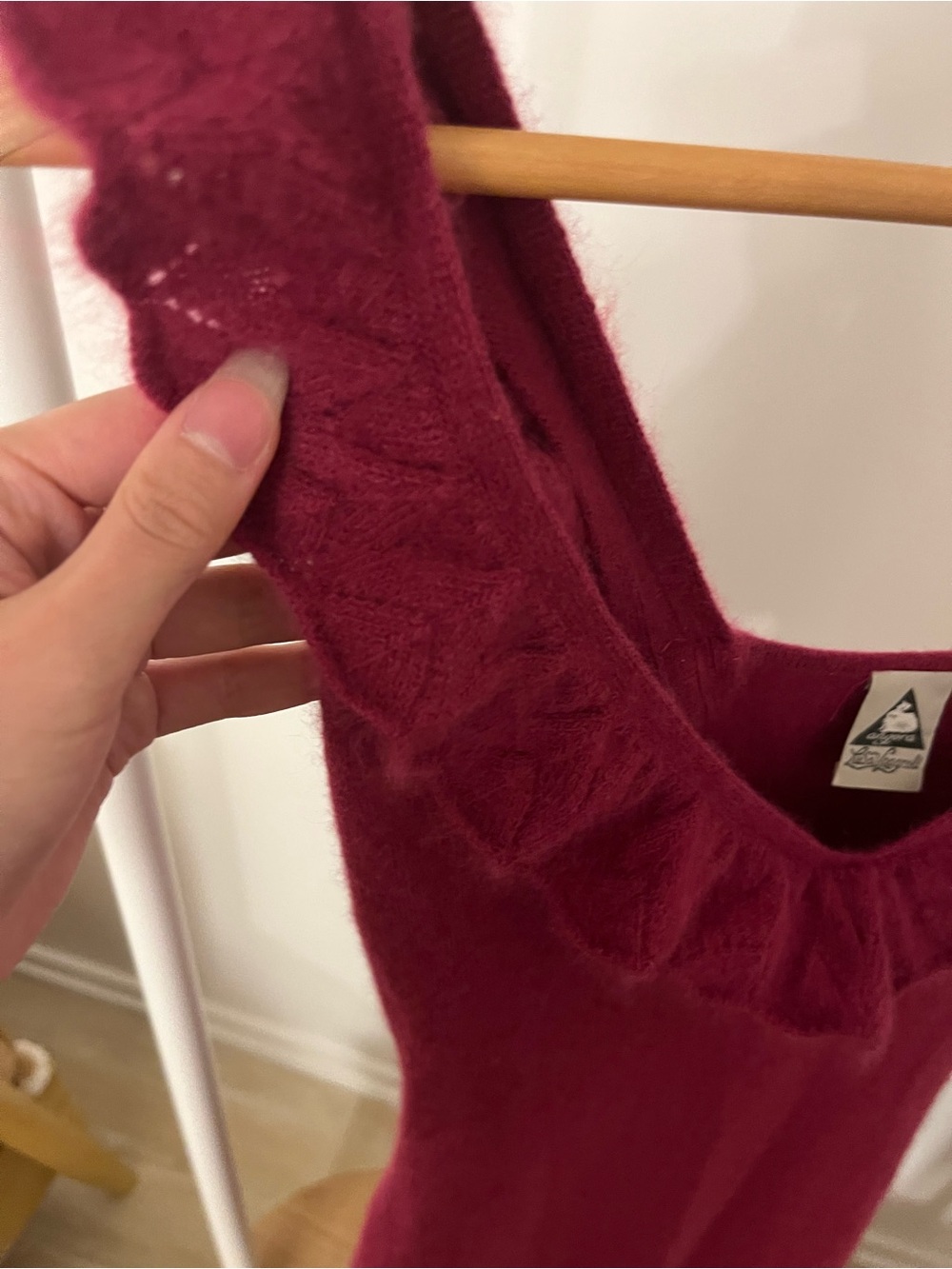 Luisa Spagnoli Ruffle Knit Angora Mini Dress - Picture 11 of 12